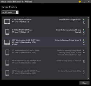 Use Standalone Visual Studio Emulator for testing Android Apps | Tech Diary